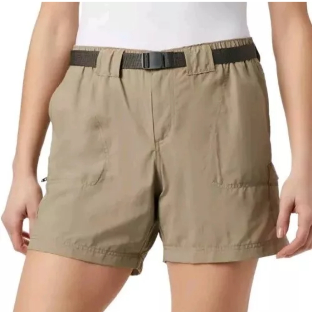 Columbia Safari Cargo Shorts Plus Sz 3X Nylon Randy River Tusk Belted Travel New